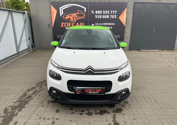 Citroen C3 cena 17700 przebieg: 198958, rok produkcji 2018 z Wojnicz małe 137